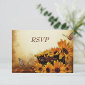 Fall Wedding RSVP-kaart RSVP Kaartje (Staand voorkant)