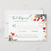 Fall Wedding RSVP Kaartje (Voorkant)
