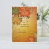 Fall Wedding RSVP-reactiekaart RSVP Kaartje (Staand voorkant)