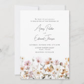 Fall Wedding Rustiek Eenvoudige Waterverf Kaart (Voorkant)