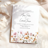 Fall Wedding Rustiek Eenvoudige Waterverf Kaart