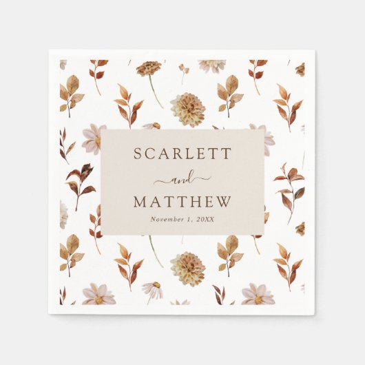 Fall Wedding Servet (Voorkant)