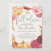 FALL Wedding Shower-uitnodiging, HERFST Vrijgezell Aankondiging (Voorkant)