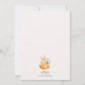 FALL Wedding Shower-uitnodiging, HERFST Vrijgezell Aankondiging (Achterkant)