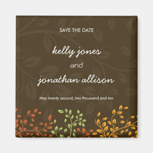 Fall Wedding : Sparen de Magnetten van de Datum Magneet