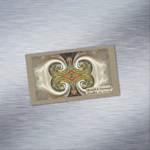 "Fall Wedding Table Favor" Visitekaartje magneet