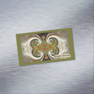 "Fall Wedding Table Favor" Visitekaartje magneet