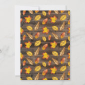 Fall Wedding Uitnodiging (Achterkant)