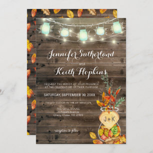 Fall Wedding Uitnodiging