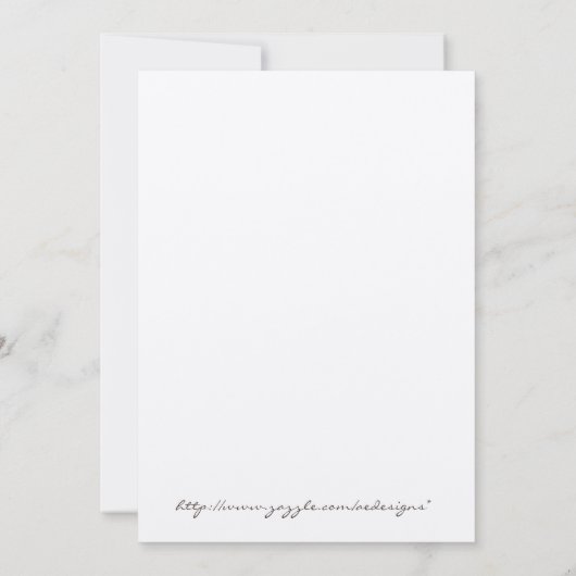 Fall Wedding Uitnodiging (Achterkant)