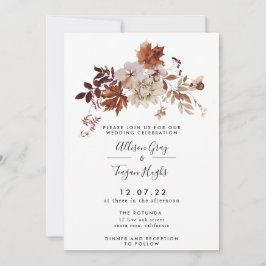 Fall Wedding Uitnodiging | Begrotingsbrochure