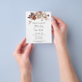 Fall Wedding Uitnodiging | Begrotingsbrochure Flyer (Hand)
