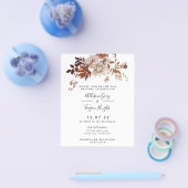 Fall Wedding Uitnodiging | Begrotingsbrochure Flyer (Enkel)