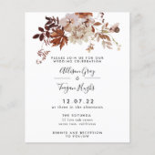 Fall Wedding Uitnodiging | Begrotingsbrochure Flyer (Voorkant)