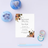 Fall Wedding Uitnodiging | Begrotingsbrochure Flyer (Enkel)