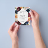 Fall Wedding Uitnodiging | Begrotingsbrochure Flyer (Hand)