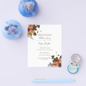 Fall Wedding Uitnodiging | Begrotingsbrochure Flyer (Enkel)
