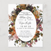 Fall Wedding Uitnodiging | Begrotingsbrochure Flyer (Voorkant)