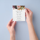 Fall Wedding Uitnodiging | Begrotingsbrochure Flyer (Hand)