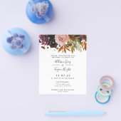 Fall Wedding Uitnodiging | Begrotingsbrochure Flyer (Enkel)