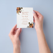 Fall Wedding Uitnodiging | Begrotingsbrochure Flyer (Hand)