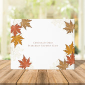 Fall Wedding Waterverf verlaat Custom Gastenboek