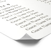 Fall Wedding Zitting Grafiek Poster (Hoek)