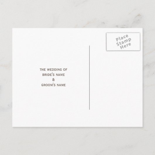 Fall Wedding Zonnebloem Save The Date Briefkaart (Achterkant)