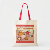 Fall Weekend Tote Bag – Cozy Seasonal Shopper (Voorkant)