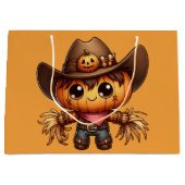 Fall Western Scarecrow Groot Cadeauzakje (Voorkant)