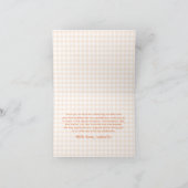 Fall Whimsical A Little Cutie Pie Birthday  Bedankkaart (Binnen)