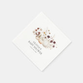 Fall Wildflower Baby Shower Servet (Hoek)