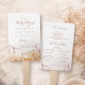 Fall Wildflower Mountain Rustic Wedding Programs Handwaaier