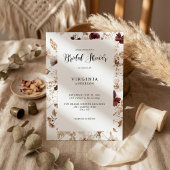 Fall Wildflowers Floral Wedding Kaart