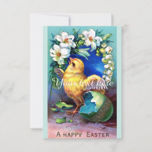 Falla Happy Easter Chick Kaart (Voorkant)