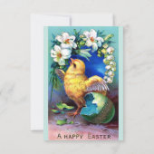 Falla Happy Easter Chick Kaart (Achterkant)