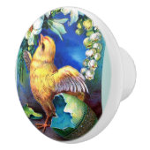 Falla Happy Easter Chick Keramische Knop (Rechts)