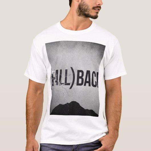 Fallback Typography Grunge | Donkere Berg Esthetie T-shirt (Voorkant)