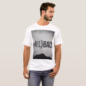 Fallback Typography Grunge | Donkere Berg Esthetie T-shirt (Voorkant volledig)