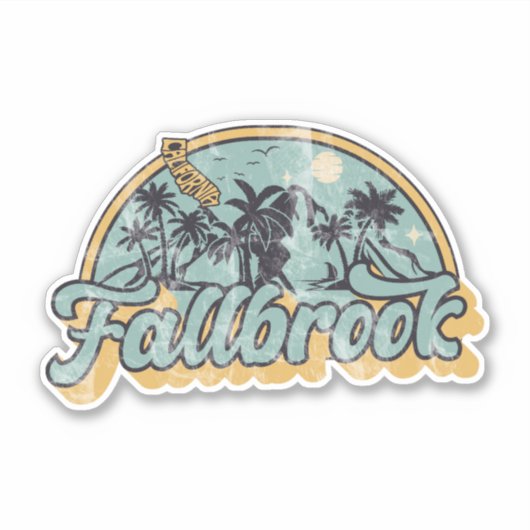 Fallbrook, Californië Sticker (Voorkant)