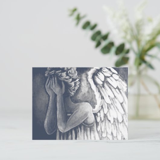 Fallen, Angel Art Briefkaart (Staand voorkant)