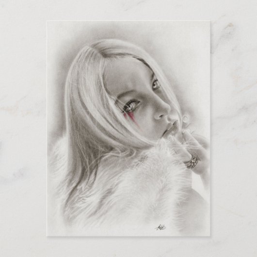 Fallen Angel Briefkaart (Voorkant)