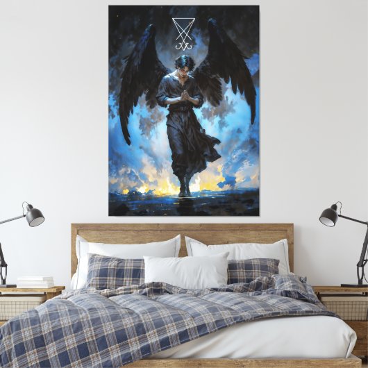 Fallen Angel Canvas Afdruk (Insitu (Slaapkamer))