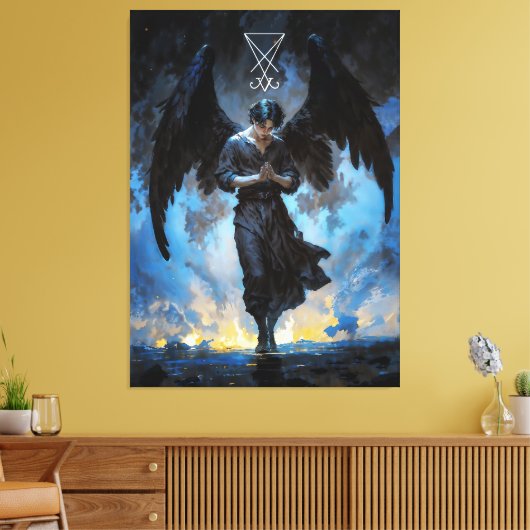 Fallen Angel Canvas Afdruk (Insitu (Woonkamer))