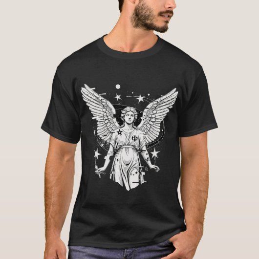 Fallen Angel - Dark Urban Graphic T-shirt (Voorkant)