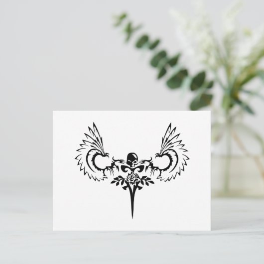 Fallen ANgel Design Studio Logo Briefkaart (Staand voorkant)