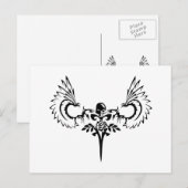 Fallen ANgel Design Studio Logo Briefkaart (Voorkant / Achterkant)
