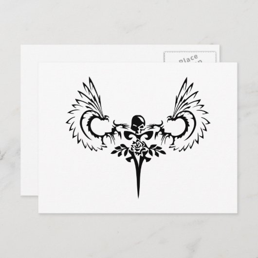 Fallen ANgel Design Studio Logo Briefkaart (Voorkant / Achterkant)