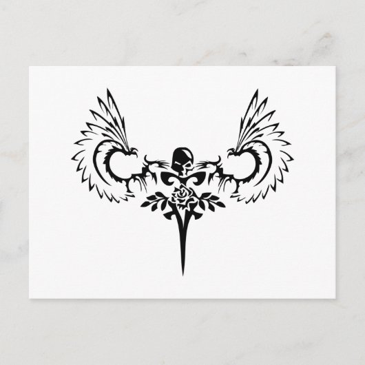 Fallen ANgel Design Studio Logo Briefkaart (Voorkant)
