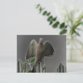 Fallen Angel Dove Briefkaart (Staand voorkant)